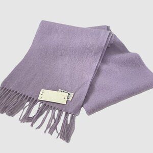 Elgin Lavender Fringe Lambswool Scarf